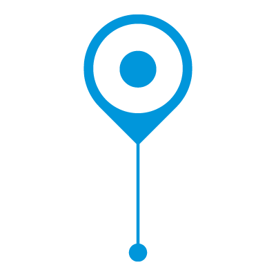 Blue timeline icon
